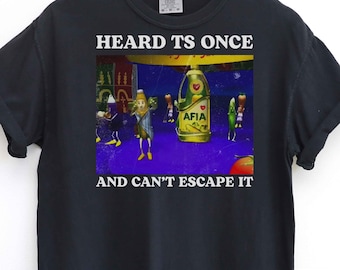 Camiseta con parodia del meme de Aifa Oil / Humor retro publicitario de internet