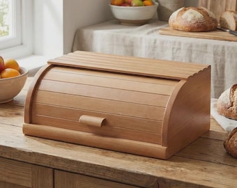 Panera clásica de madera de 37,5 x 27,5 x 17 cm