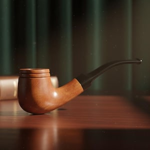 Vintage Style Wooden Pipe - Artisan Crafted