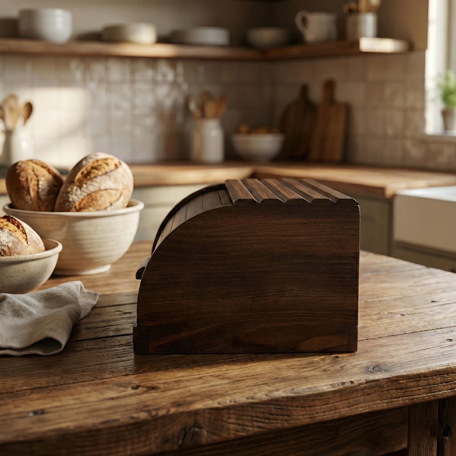 Wooden Bread Box