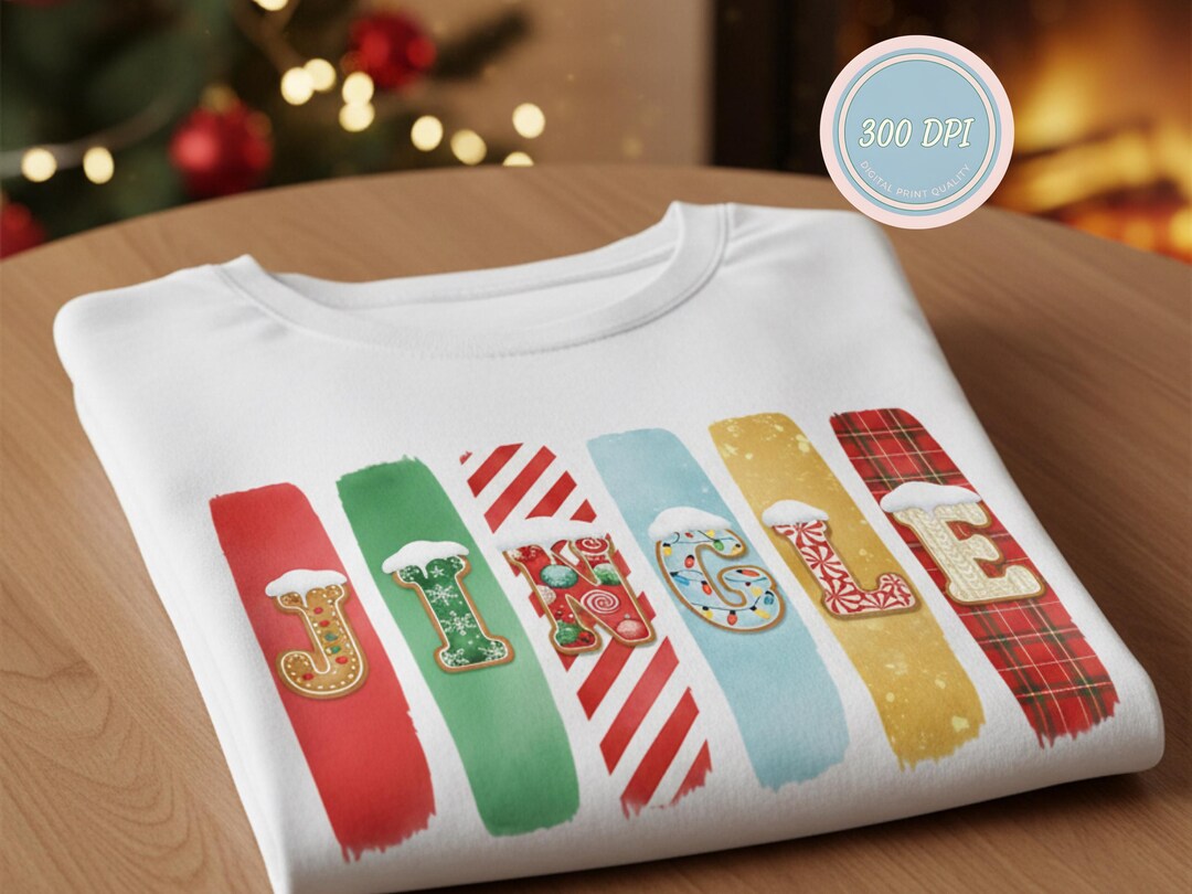 Snowcap Leters JINGLE PNG Christmas Brushstroke Letters, Vertical Brush Strokes PNG ...