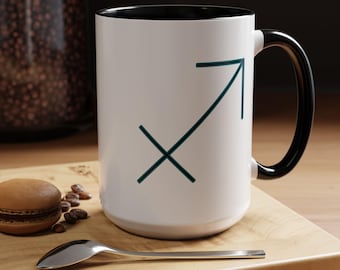 Skytten stjärntecken kaffemugg | Anpassad himmelsk design | Astrologi present till henne