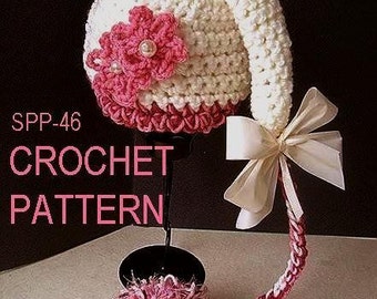 Instant Download PDF Crochet Pattern  SPP-46, SweetPotato Baby Pixie Hat - make Newborn to 12 months permission to sell your finished hats