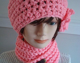 Instant Download PDF Crochet Pattern - Hat and Scarf Set - quick and easy, baby to adult, women, teens, children, kids  SPP97,