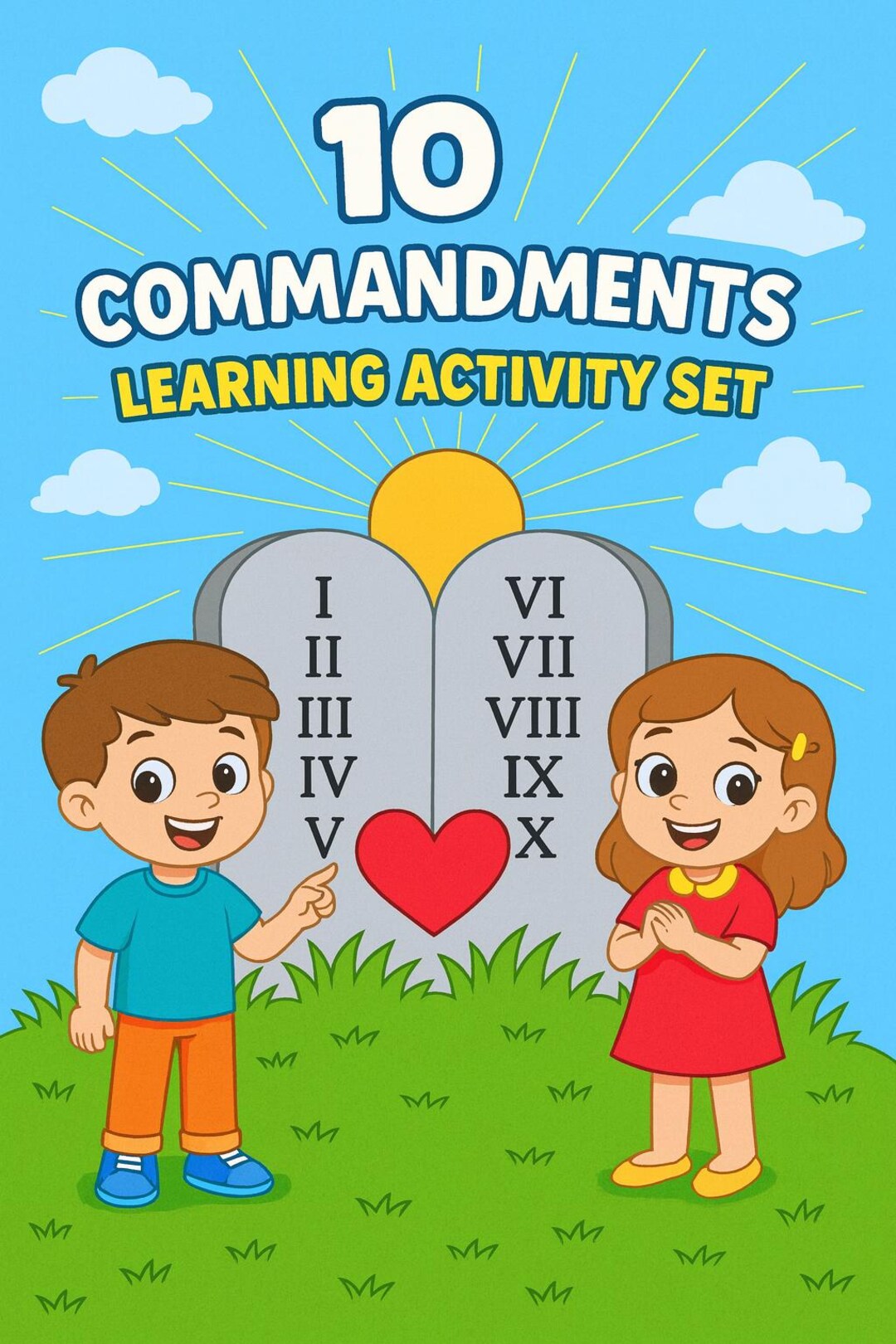 Bible Activity Worksheet Set of 5 