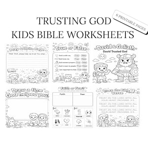 キリスト教聖書学習ワークシート（子供向け）｜対象年齢：5～8歳