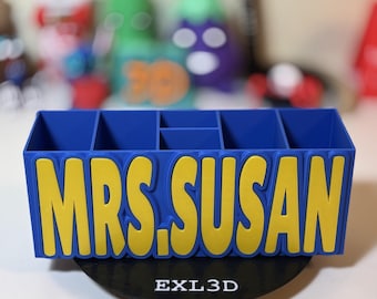 Custom Desk Organizer and Personalized Pen Holder for Modern Office Tech Setups