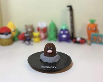 The "Knitted" Diglett: 3D Printed Pokemon Collectible