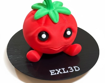Timid Tomato Trinket Box with Removable Lid | Kawaii Desk Storage, Jewelry Holder, & Funny Office Decor