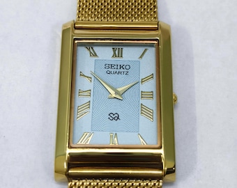 Vintage Seiko Exceline Gold Tone Bracelet Watch, Elegant Japanese
