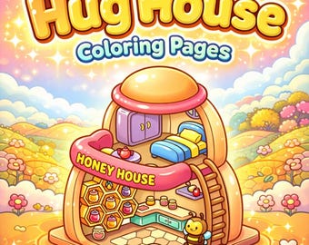 Libro da colorare Kawaii Cozy House di 30 pagine / Mini case carine stampabili in PDF - Attività rilassante per bambini e adulti