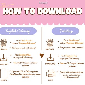 Desenhos para colorir de garotas aconchegantes, cenas kawaii, alívio do estresse (PDF PNG) imagem 4