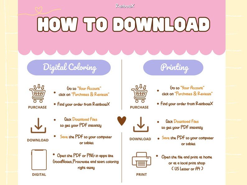 Desenhos para colorir de garotas aconchegantes, cenas kawaii, alívio do estresse (PDF PNG) imagem 4