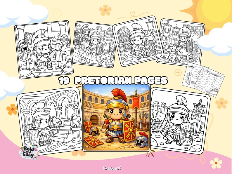 Ancient Rome Coloring Pages Roman Empire Learning Book - Etsy