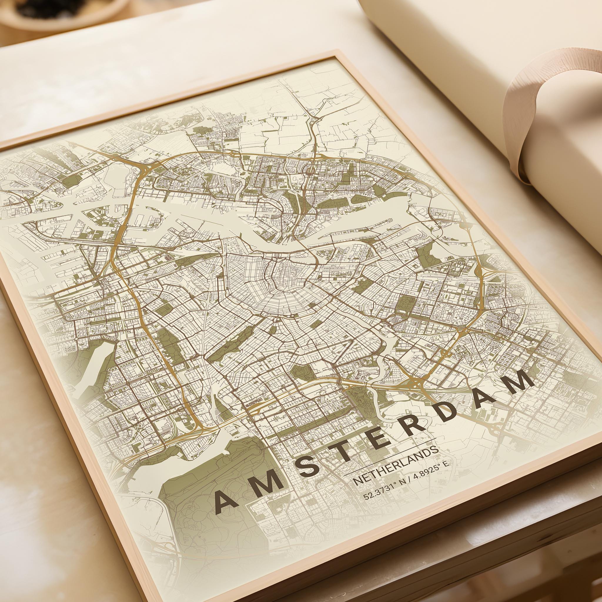 Mapiful Poster Custom Map Poster: Personalised Travel Wall Art, Customised Location ...