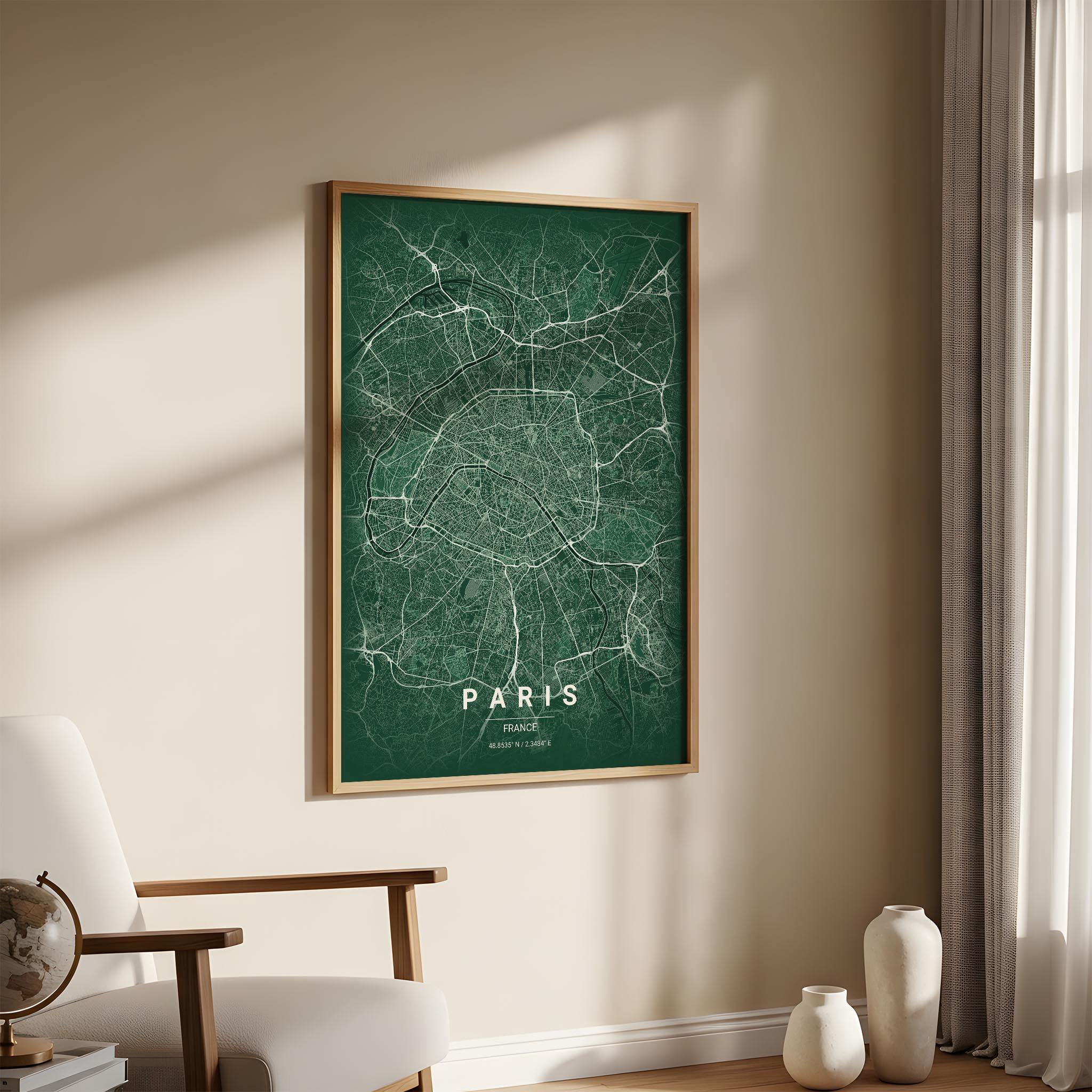 Mapiful Poster Custom Map Poster: Personalised Travel Wall Art, Customised Location ...