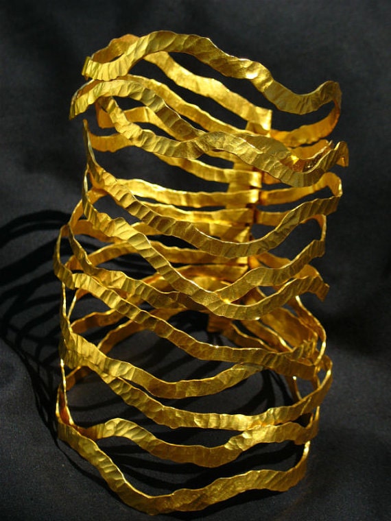 Fairmined Gold plated bracelet-Nouvelles vagues Gold-Plated | Etsy