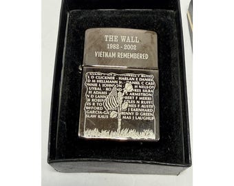 Zippo "The Wall" Vietnam Remembered 1982–2002 Lighter F04 USA Collectible