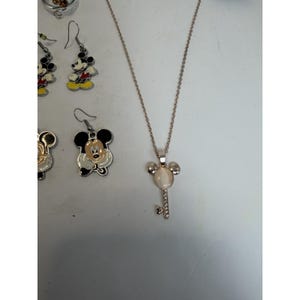 Disney Mickey Mouse Jewelry Watches Earrings Necklace Lot Vintage image 5