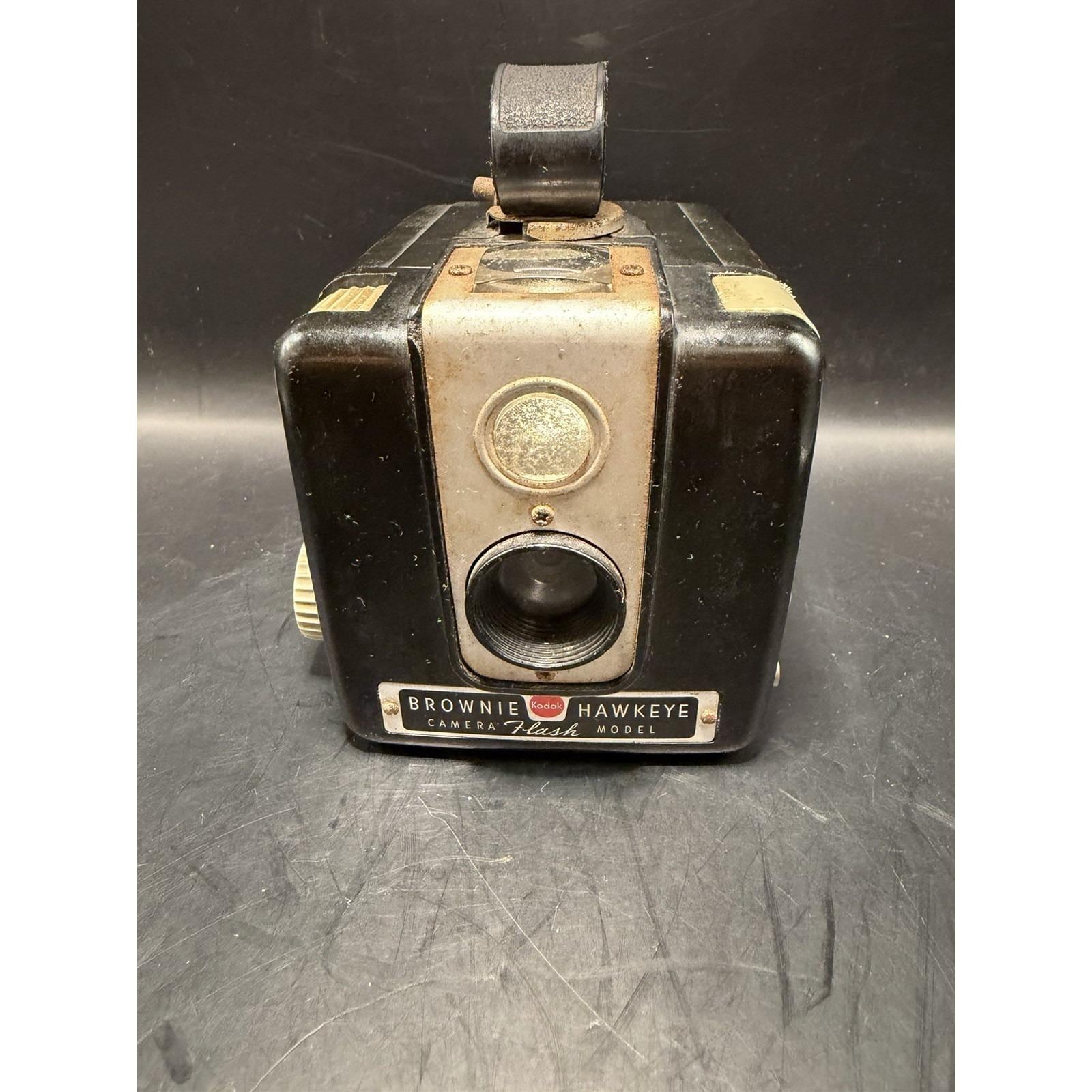 Kodak Brownie Hawkeye Flash Model Vintage Box Camera – Untested