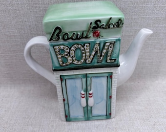Ceramiczna miska na herbatę w stylu vintage, nowość, dekoracja kuchni w stylu bowlingowym, zielona