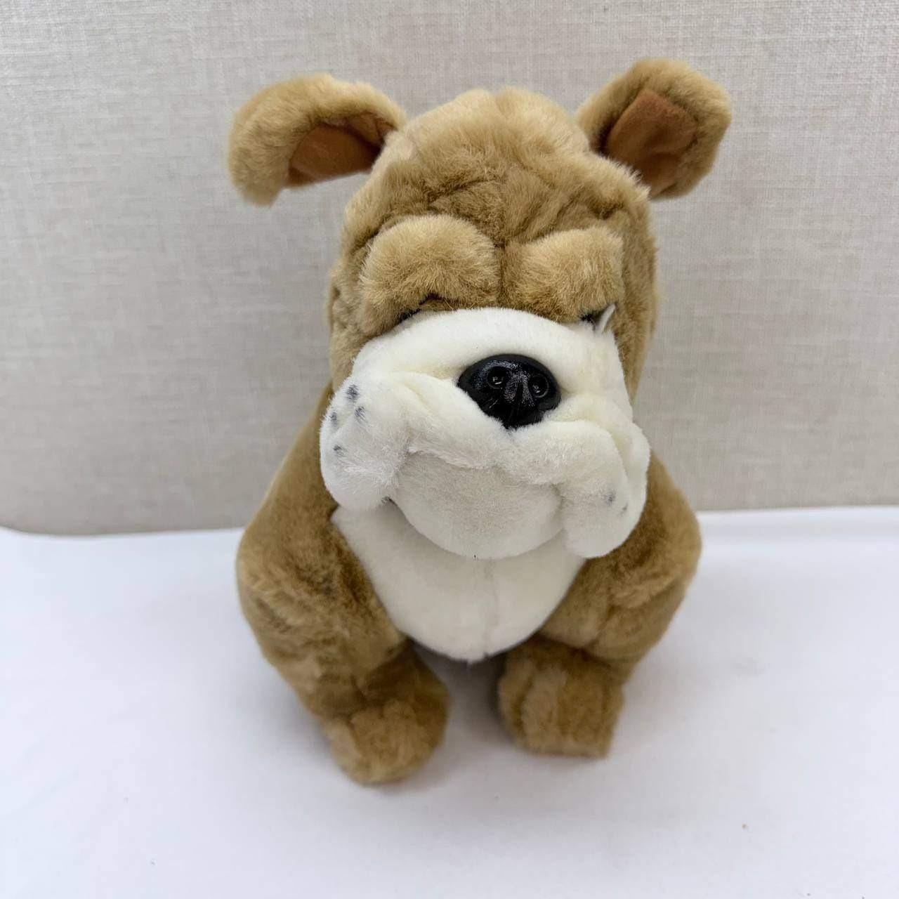 Vintage plush bulldog - Etsy 日本