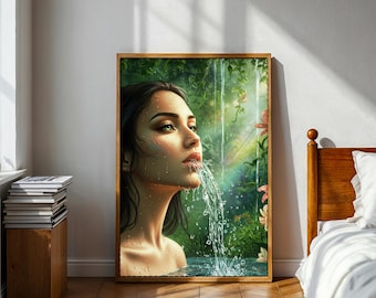 Frau Kunstdruck | Fantasy Surreal Wand Dekoration (Digitaler Download)