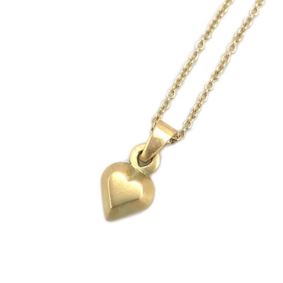 gold heart necklace