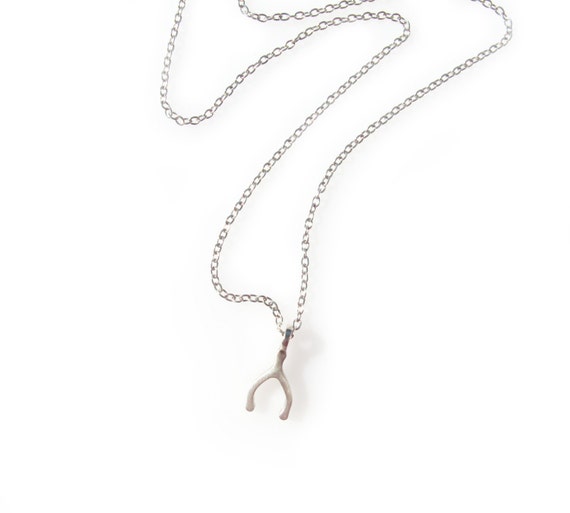 Matte Silver Plated over Pewter 9mm x 15mm PD-1091-MS 4 Pcs Mini Simple Wishbone Pendant