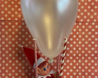 Conjunto de llegada y salida de globos de elfo: caja, pajitas, elección de configuración de globos