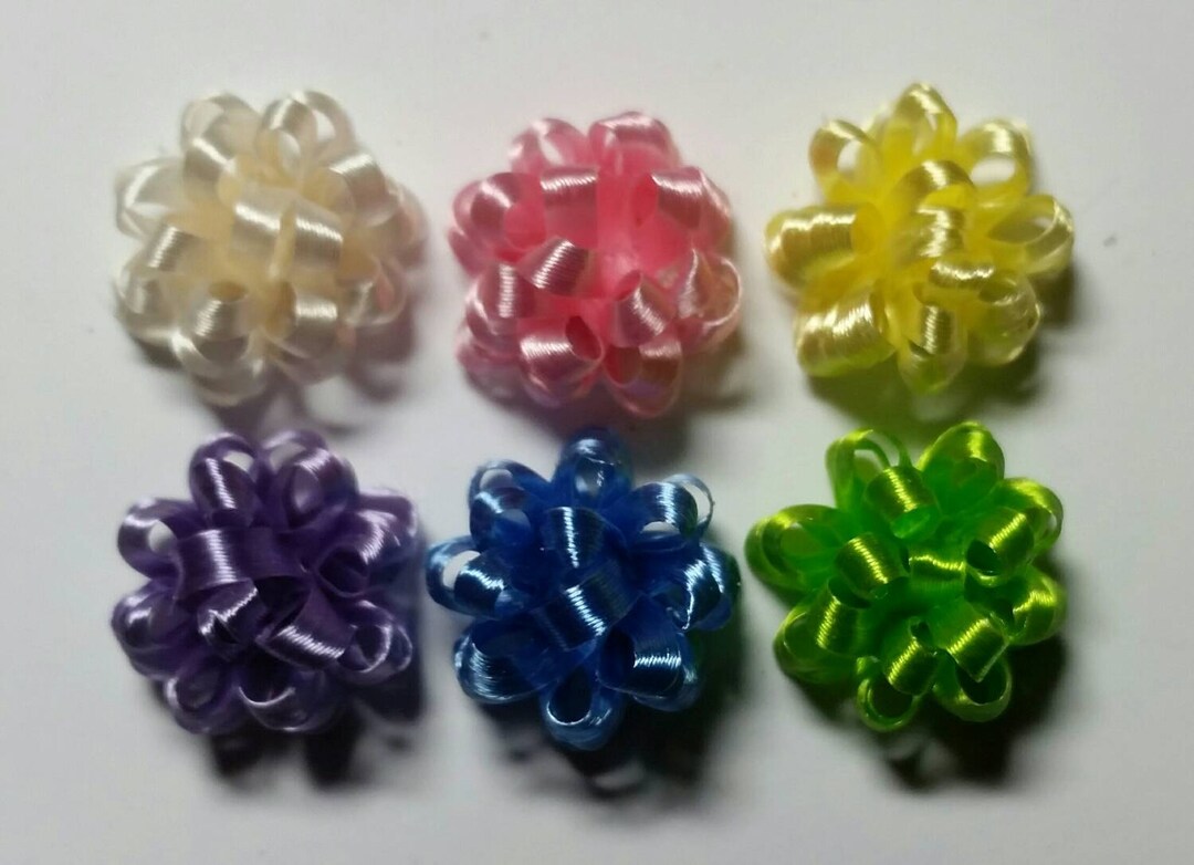 Tiny Miniature Bows Pastel Colors - Dollhouse 1/12 Scale - Etsy
