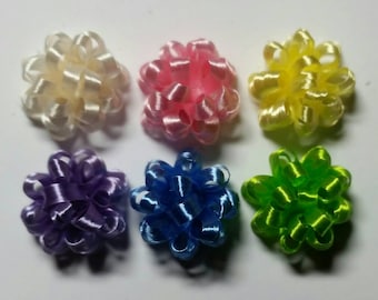 Tiny Miniature Bows Pastel Colors - Dollhouse 1/12 Scale