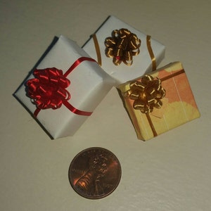 Tiny Miniature Bows Pastel Colors - Dollhouse 1/12 Scale - Etsy