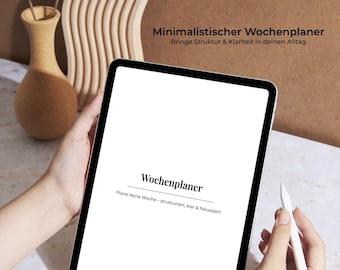 Weekly Planner PDF | Weekly Overview | To-Do List | Minimalist Planner | Priorities, Appointments + Reflection | Digital & Print-Friendly