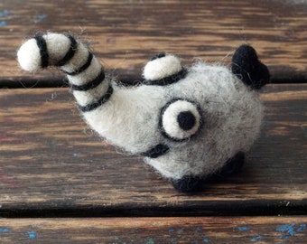 Handmade elephant toy. Eco friendly lifestyle decor and gift. Needle felted 100% wool.