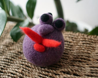 Eco friendly felted wool creature. Minimalist toy and lifestyle decor. Lagom home decor