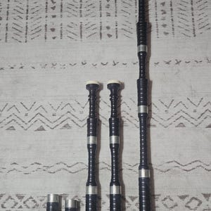 Botones y cepos para gaita K Pettigrew Vintage, madera de Blackwood #K34938-P