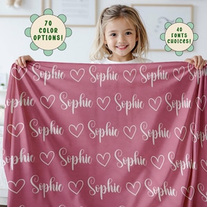 Personalized Plush Minky Name Blanket