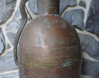 Copper Jug that was made to last as it has for likely well over a century old.