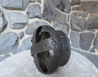 Antique Shiekh or Village Leader's Copper Crown or Movie Prop - Egypt