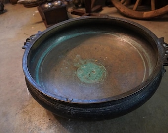 Magnificent Antique Art Nouveau, likely made of brass, pot