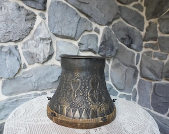 Unique decorative antique Islamic drum acquired in Egypt.