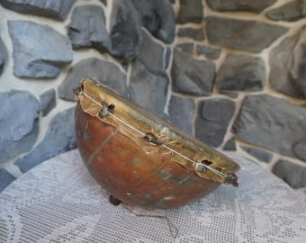 Antique Copper Hawking Drum (Early 20th or 19th century) from Egypt. Extremely rare