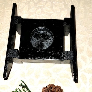 Bougeoir asiatique en bois