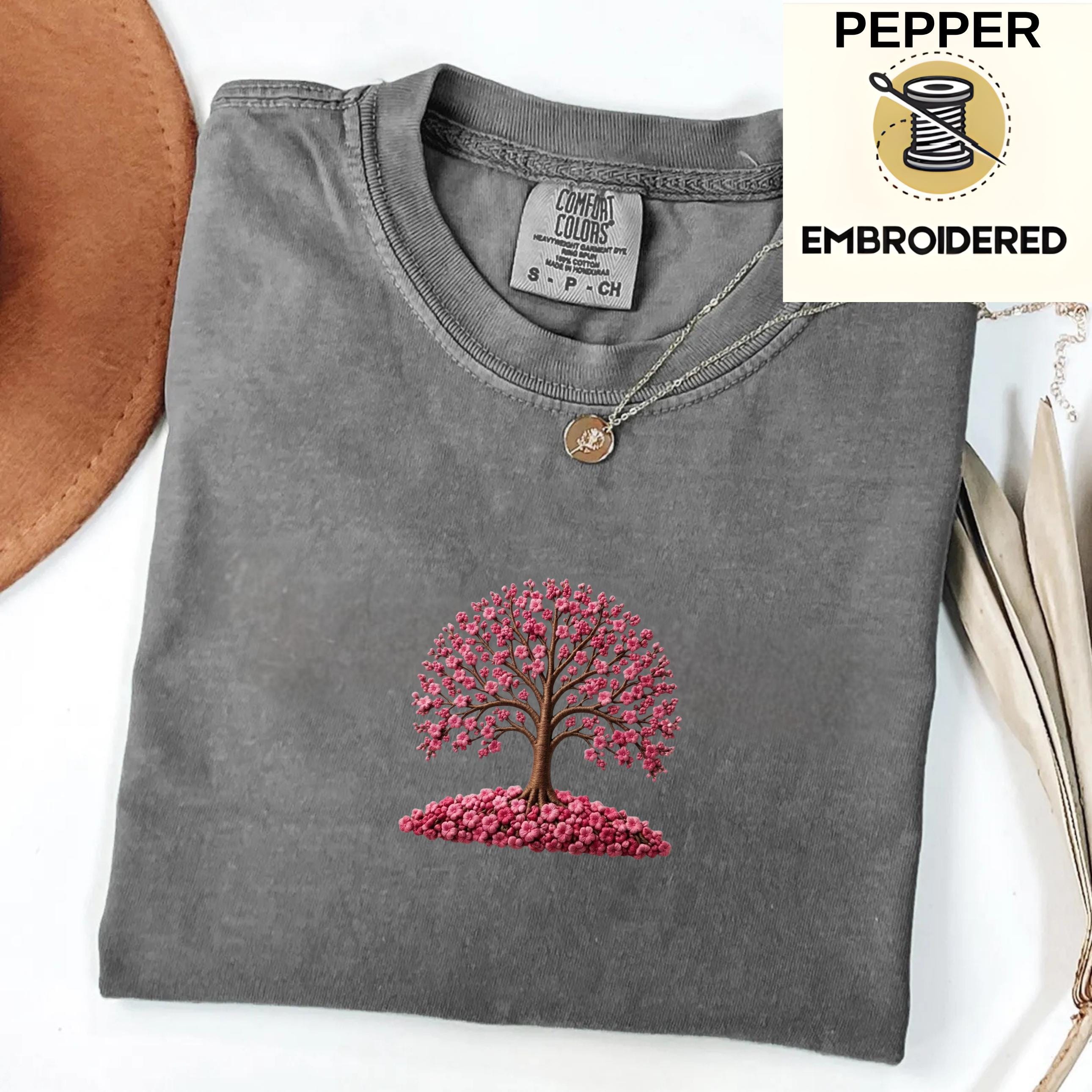 Embroidered Bonsai Tree Shirt - Etsy