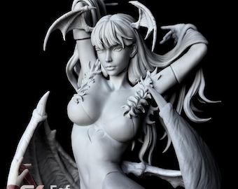 Succubus Queen – 3D Printed Figurine Magnetic Model Kit  | Dark Fantasy Figurine | Anime-Style Resin Statue