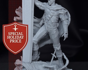 Guts - Dark Fantasy Mini-Kunstharz Statue | 3D gedruckte Anime inspirierte Figuren