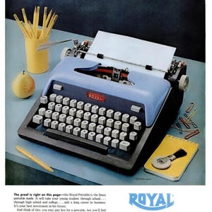 Typewriter 1959 - Etsy