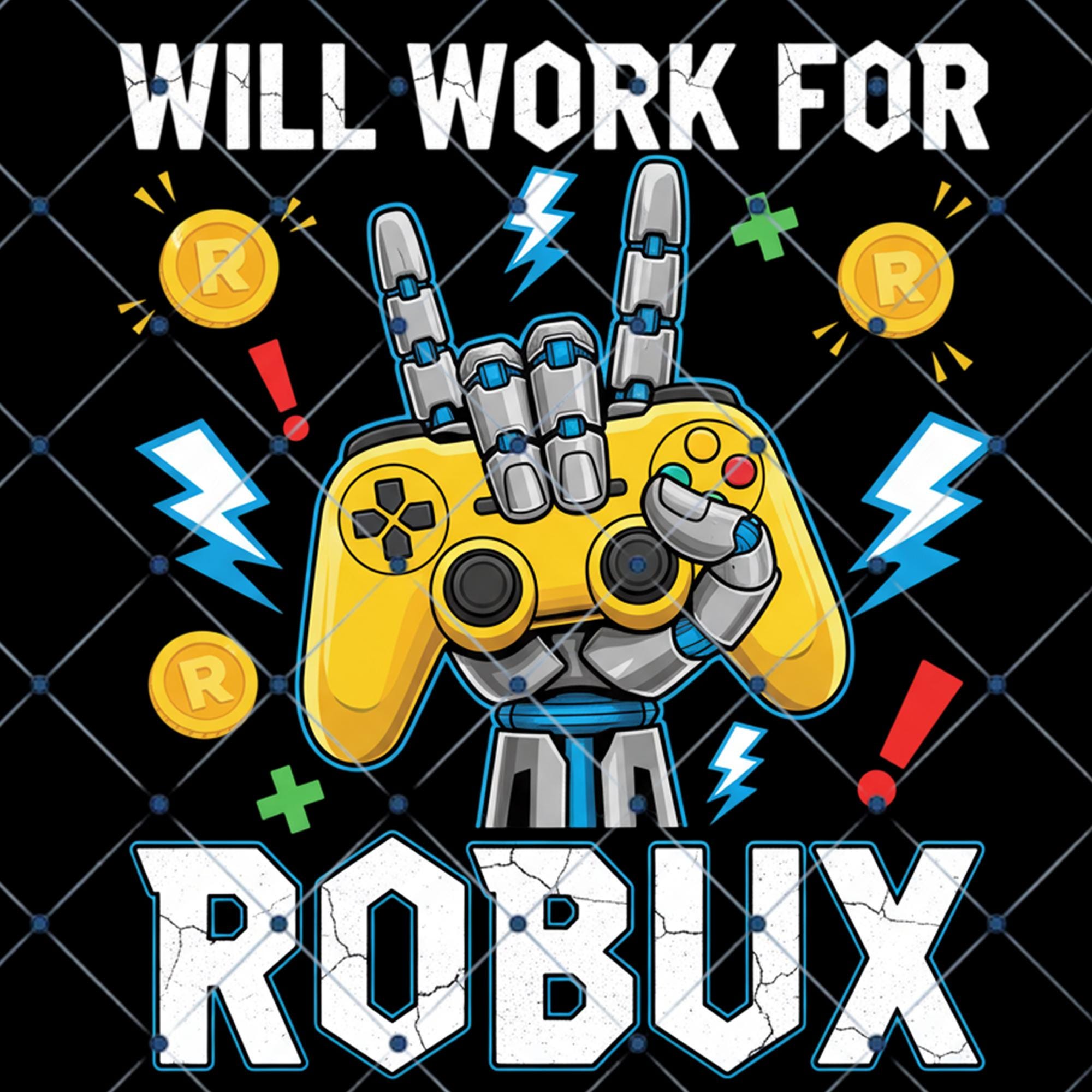 Will Work for Robux Shirt - Etsy, image size:2000x2000