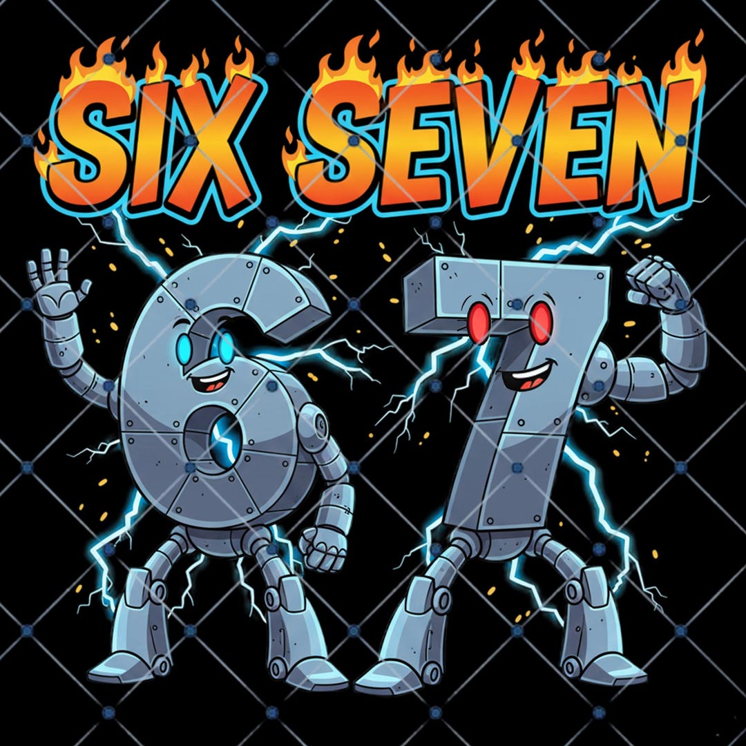 67 Robot Meme Png, Six Seven Electric Robot PNG, Funny Gen Alpha Sci-fi ...